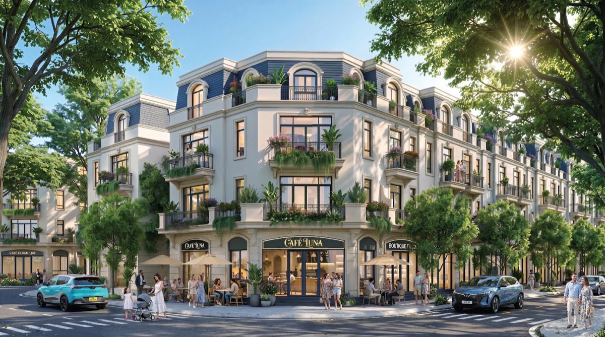 Mẫu nhà phố Vinhomes Saigon Park – Phong cách tân cổ điển
