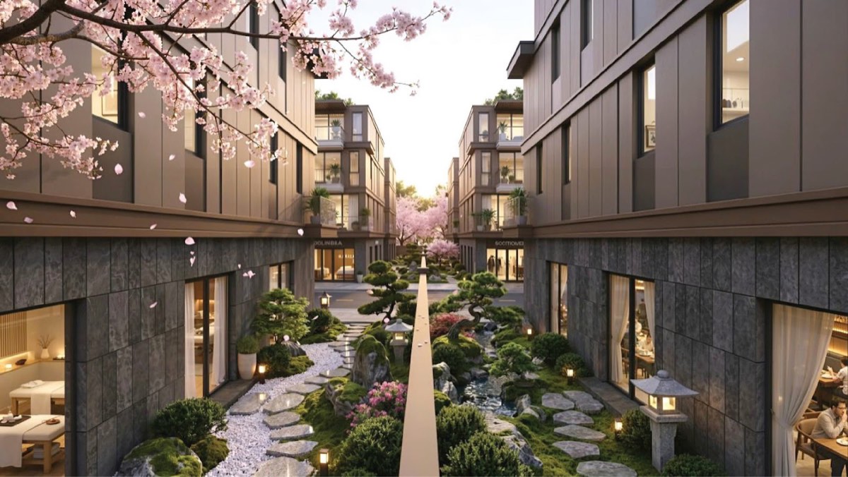 Mẫu nhà phố Vinhomes Saigon Park – Phố đi bộ nội khu